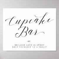 Cupcake Bar Chic Brautparty oder Hochzeitszeichen