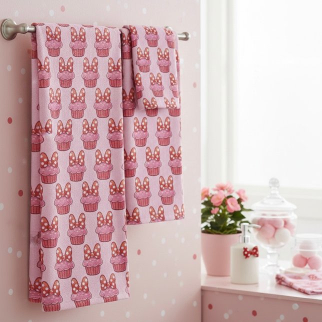 Cupcake Bath Towel Set (Créateur téléchargé)