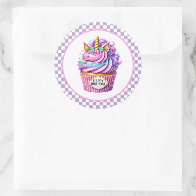 Cupcake Birthday Stickers (Tasche)