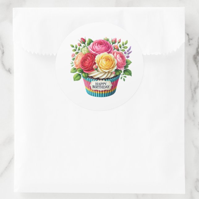 Cupcake Birthday Stickers (Tasche)