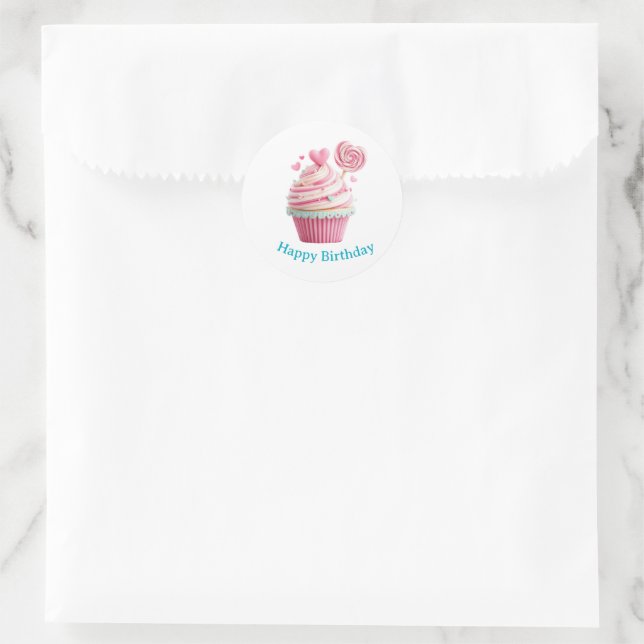 Cupcake Birthday Stickers (Tasche)