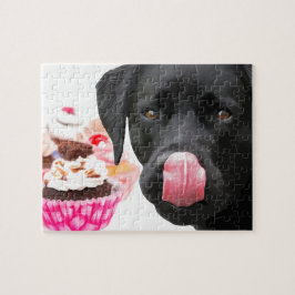Cupcake & Black Labrador