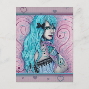 Cupcake Bubblegoth Pink Tattoos Turquoise Carte po