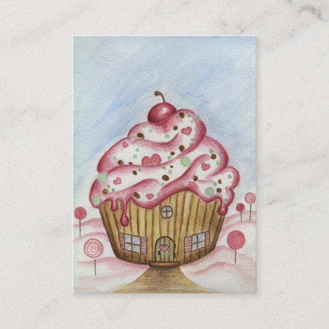 Cupcake Business Card Visitenkarte (Vorderseite)