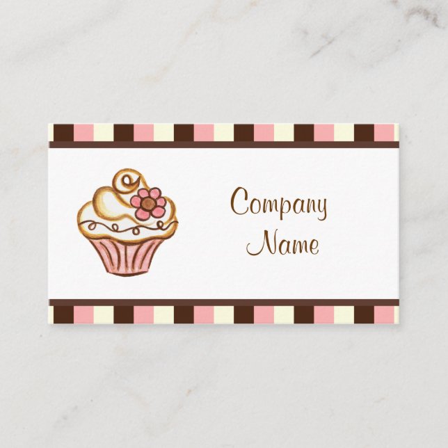 Cupcake Business Cards Visitenkarte (Vorderseite)