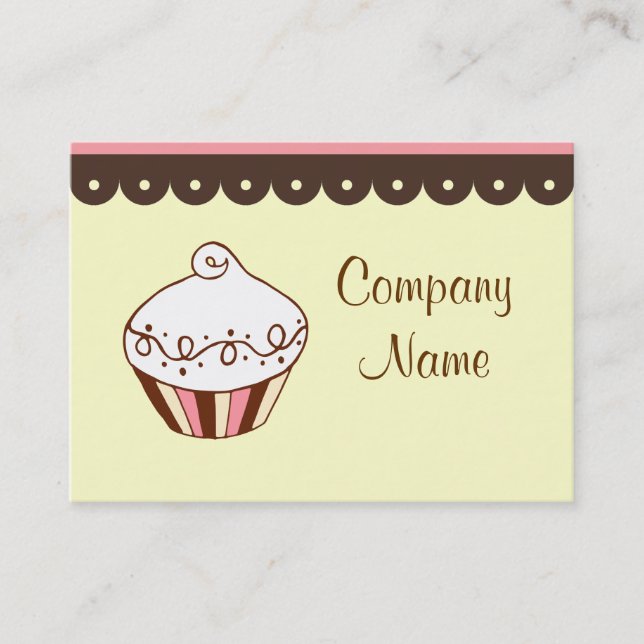 Cupcake Business Cards Visitenkarte (Vorderseite)