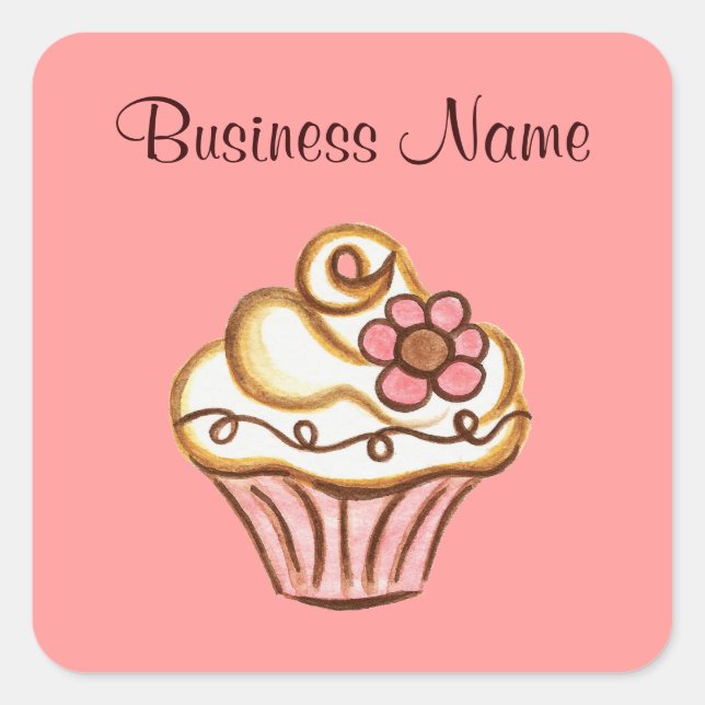 Cupcake Business Stickers (Vorderseite)