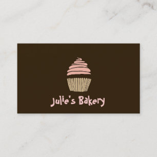 Cupcake, Cake, Bakery Business Card Visitenkarte