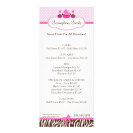 Cupcake Cake Pops Bäckerei Werbekarte