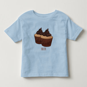 Cupcake Cartoon Illustration Kleinkind T-shirt