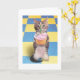 Cupcake Cat Geburtstagskarte Karte (Yellow Flower)