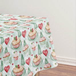 Cupcake Christmas Tableclout Tischdecke