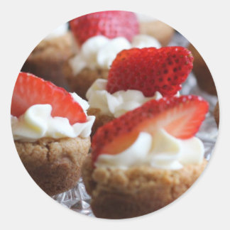 Cupcake Classic Round Aufkleber