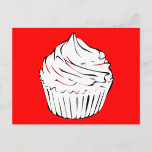 Cupcake Curles Postkarte