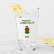 Cupcake de Noël Tumbler en verre