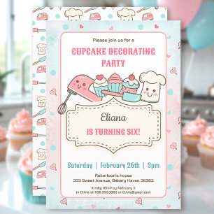 Cupcake Decoration Party Niedlich Backen Girl Gebu Einladung