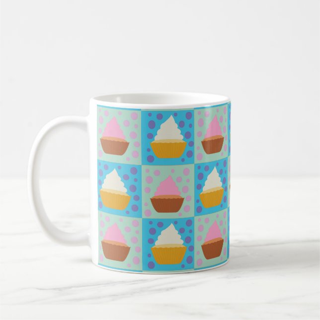 Cupcake-Dekor Kaffeetasse (Links)