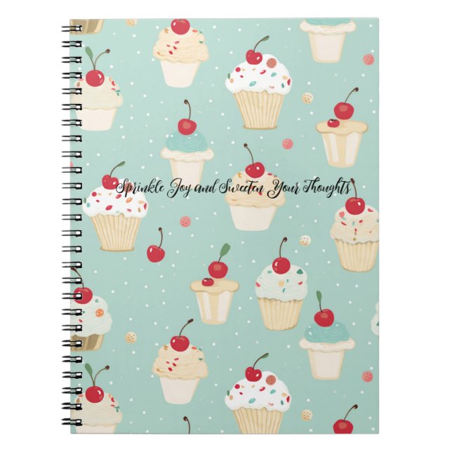 Cupcake Delights Spiral Bound Carnet (Devant)