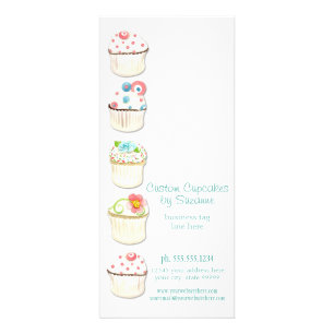 Cupcake Dessert Backbäckerei Business Identität Werbekarte