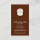 Cupcake Dessert Backbäckerei Business-Paket Visitenkarte (Rückseite)