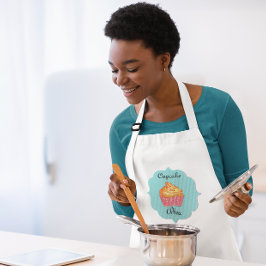 Cupcake Diva Blue Custom Schürze