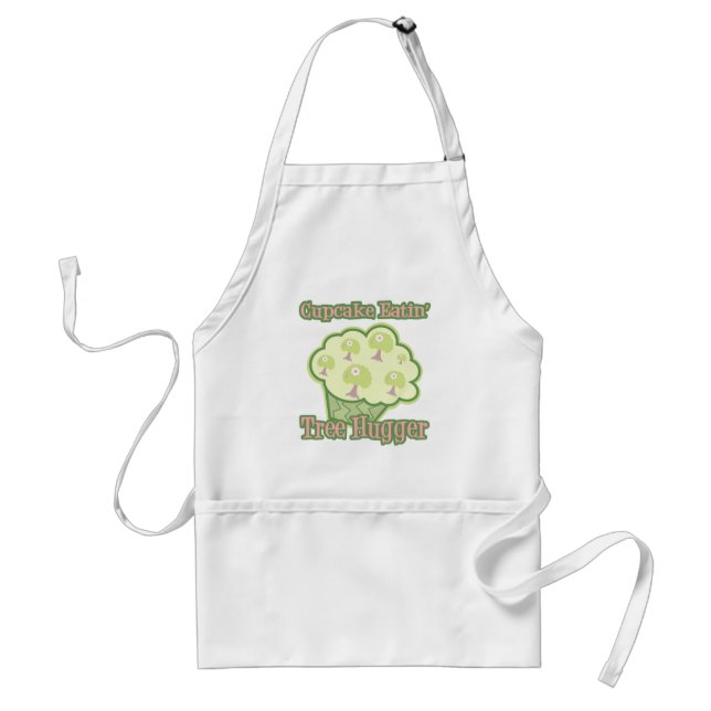 Cupcake Eating Tree Hugger Schürze (Vorne)
