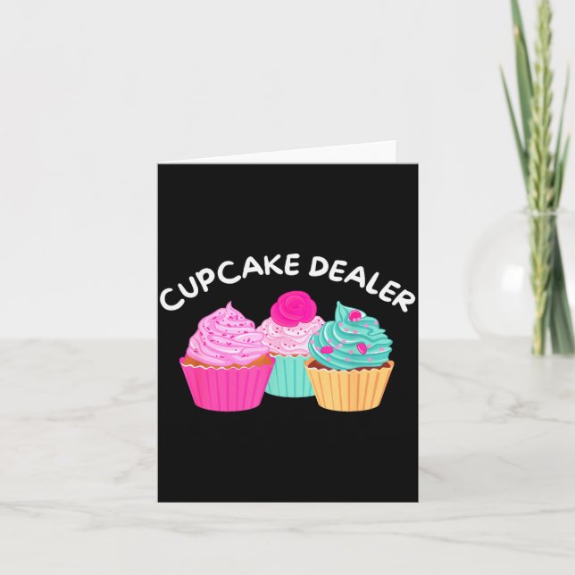 Cupcake Er - Lustiger Cupcake-Bäcker Gebäck Backen Karte (Vorderseite)
