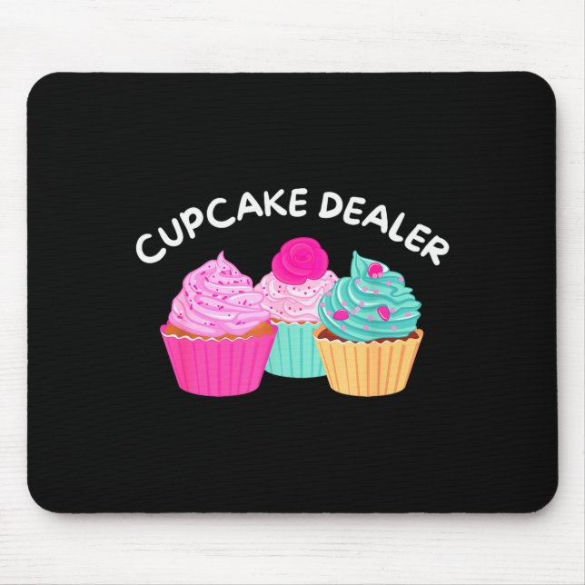 Cupcake Er - Lustiger Cupcake-Bäcker Gebäck Backen Mousepad (Vorne)