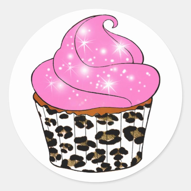 Cupcake-Etiketten und Aufkleber (Vorderseite)