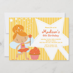 Cupcake Fairy Geburtstagsparty Einladung