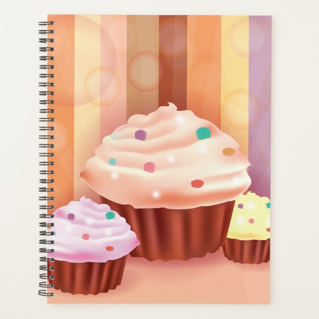 Cupcake Fantasy Colorful Sweet Leckereien Planer (Vorderseite)