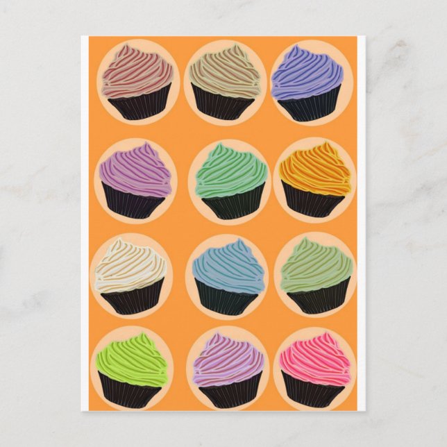 Cupcake Flavors Postkarte (Vorderseite)