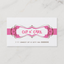 Cupcake, gâteau, Carte de visite de boulangerie