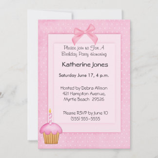Cupcake Geburtstagseinladung Einladung