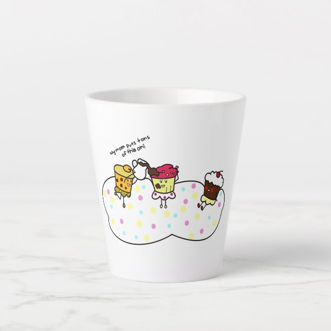 Cupcake Girls latte Cup Milchtasse (Vorderseite)