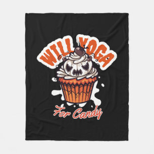 Cupcake Halloween Idee für Mamas Yoga Fleecedecke