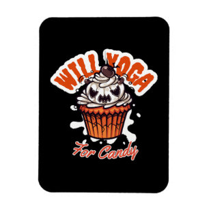 Cupcake Halloween Idee für Mamas Yoga Magnet