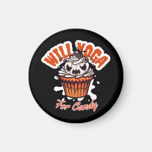 Cupcake-Halloween-Idee für Mamas Yoga Magnet