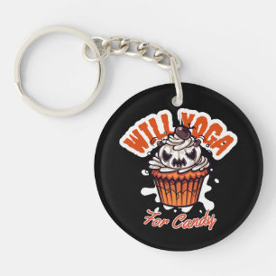 Cupcake-Halloween-Idee für Mamas Yoga Schlüsselanhänger