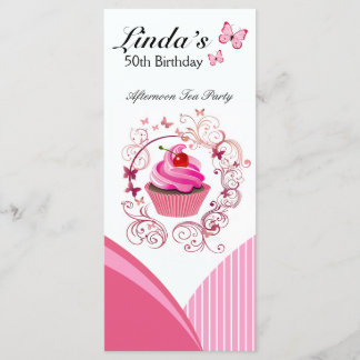 "Cupcake Heaven" - Chic Pastry Dessert Menu Menükarte