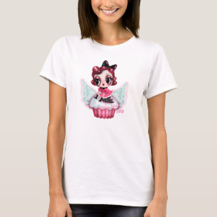 Cupcake Heaven - Dottie auf einem fliegenden Cupca T-Shirt