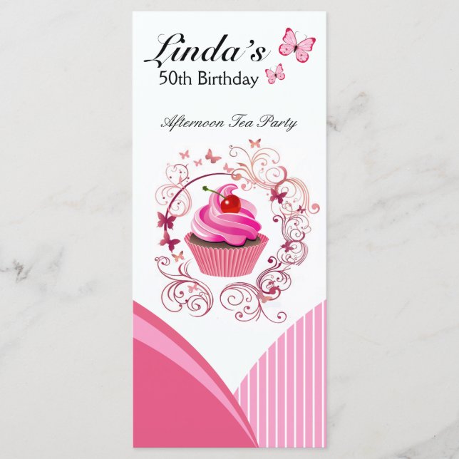 "Cupcake Heaven" - Menu de dessert de pâtisserie c (Devant)