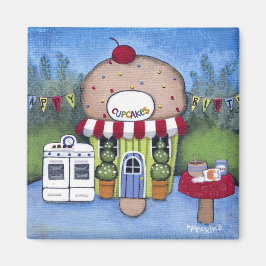 Cupcake Hütte Magnet