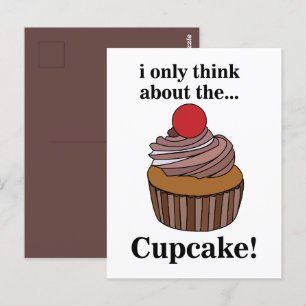 Cupcake Ich Denk Nur An Den Cupcake Postkarte