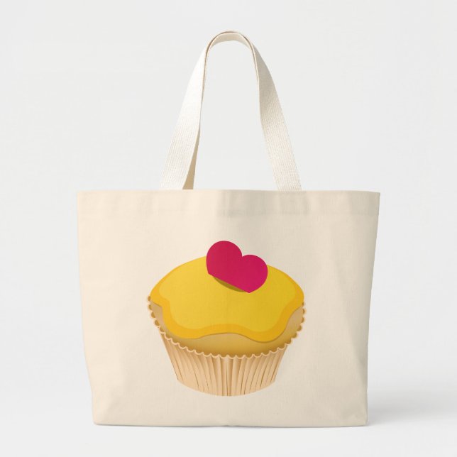 Cupcake Jumbo Stoffbeutel (Vorne)