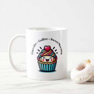 Cupcake + Kaffee = süßen Morgen Kaffeetasse