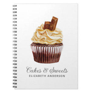 Cupcake Konditorei Koch Bäckerei Notebook Notizblock