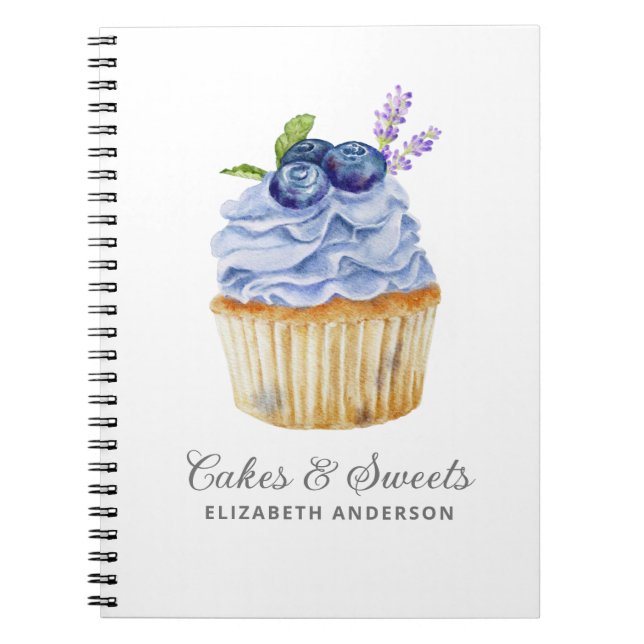 Cupcake Konditorei Koch Bäckerei Notebook Notizblock (Vorderseite)