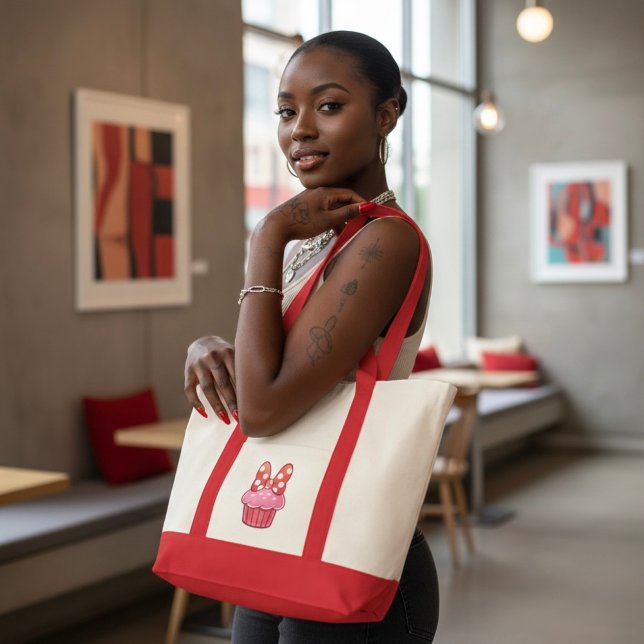 Cupcake Large Tote Bag (Créateur téléchargé)