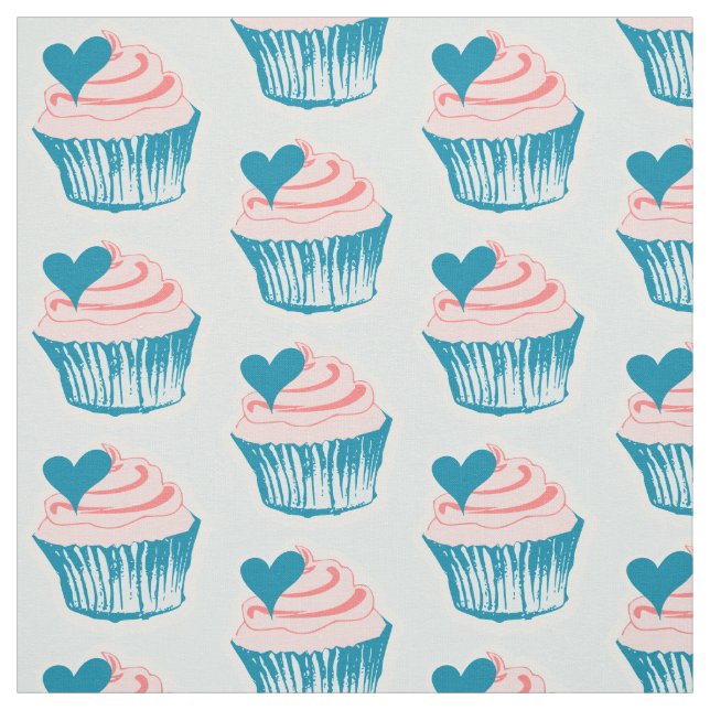 Cupcake Liebe Stoff (Muster)